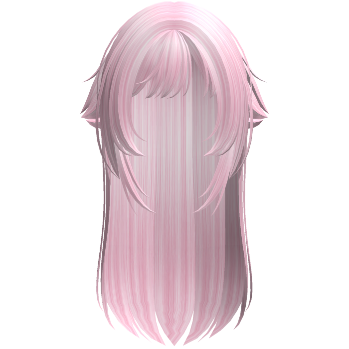 ✚ Layered Wispy Catgirl Anime Hair in Baby Pink