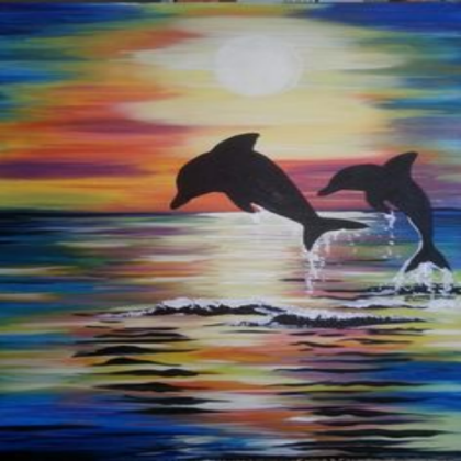 Dolphins painting Roblox decal