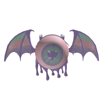 1.0 Pastel Goth Bat Eyeball Backpack Halloween