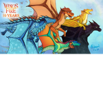 Top wings of fire fans