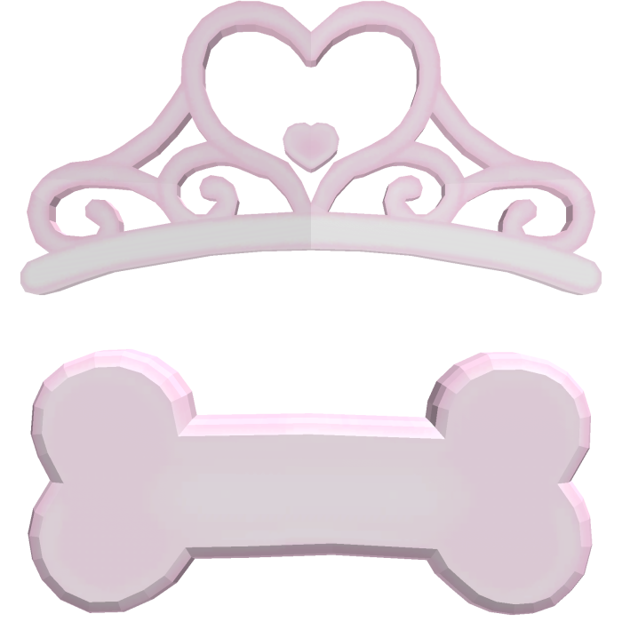 pupbonecrownhairclip