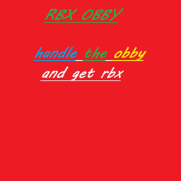 Get Roblx to handle this Obby