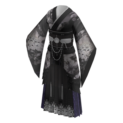Black/White Kimono