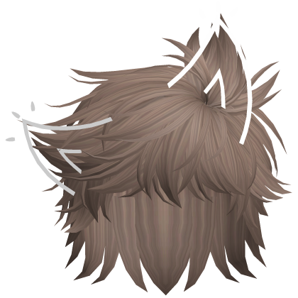 Cat Boy Hair w/ Emoticon (Milktea) Roblox item