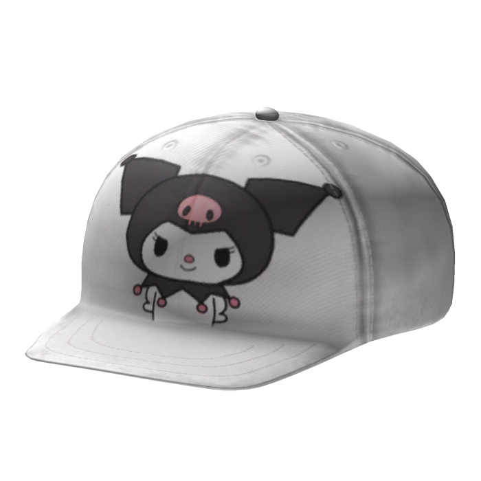 White Swag Cap Hat Kuromi