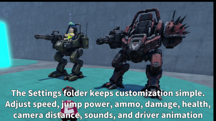 CombatWalker(Rideable Battle Mechs) preview 5