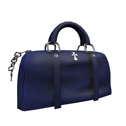 𝐌𝐄 | Blue Silver Cross Duffel Handheld Bag thumbnail