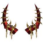 Red and Gold Netherworld Horns