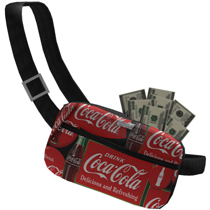 Coca Cola Soda Luxury Rich Money Bag Roblox item