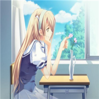 Blonde anime girl Roblox decal