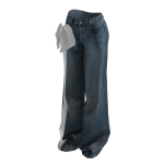 Jeans - White Bow