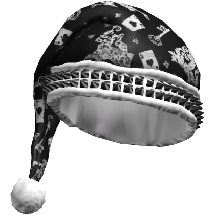 Black Studded Ace Santa Hat Roblox item