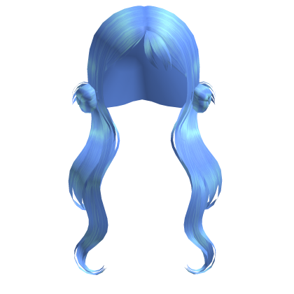 Skyblue Low Bun Twintails Roblox item
