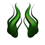 Green Aqua Horns