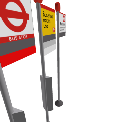 London Bus stop Pole