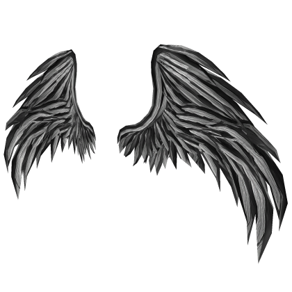 Black & White Disturbed Angel Wings