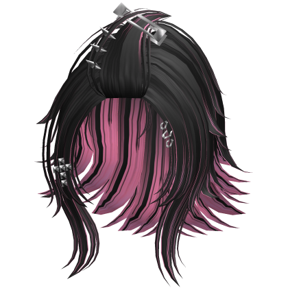 Punk Wolf Cut 1 Black & Light Pink
