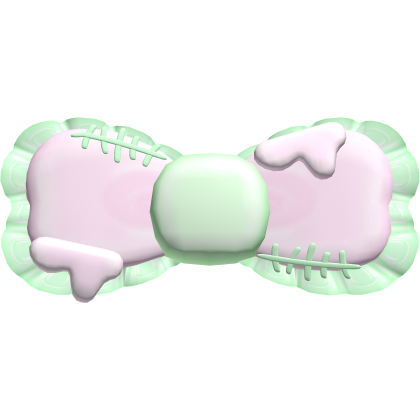 ʚ ︵ cute halloween zombie bear bow on my head !