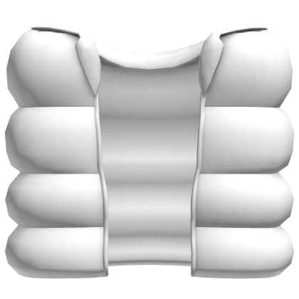 white cozy puffer vest