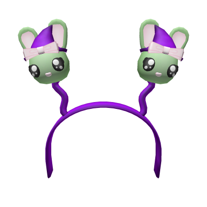 Halloween Cute Witch Bunny Boppers (Purple)