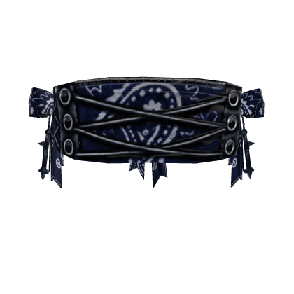 Midnight Navy Paisley Corset Blindfold (3.0)