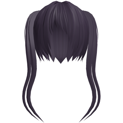 ((-﹏-；) purple long twintails  Roblox item