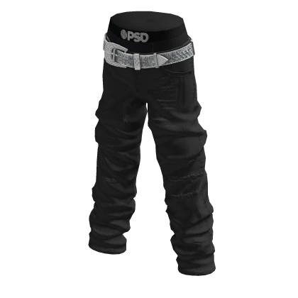 Black Baggy Jeans | Roblox Item - Rolimon