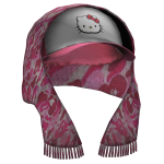  Kitty Hat w/ Head Scarf - Pink Ape Camo