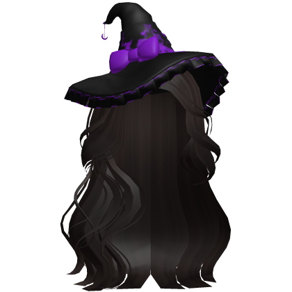 Halloween Side Swept Witch Hair (Dark Brown)