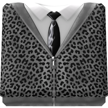White Leopard Y2K Zip Jacket Roblox item