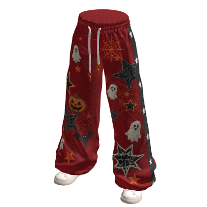 Spooky Pants w Shoe (Red)