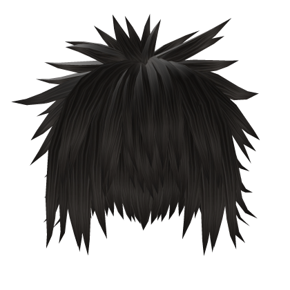 Messy Spiky Emo Dark Hair Roblox item