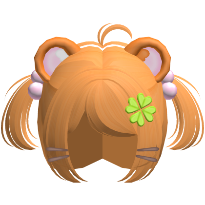 ♡ : cute orange hamtaro hamster baby pigtails Roblox item