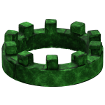 10-Block Viridescent Green Crown🍃