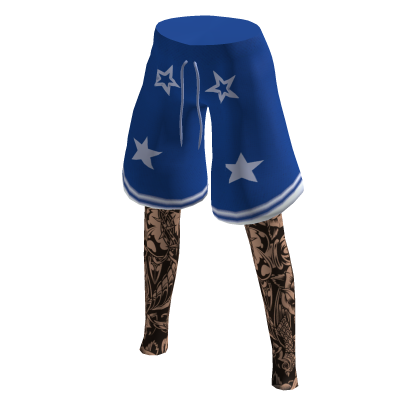 Y2K Star Shorts With Tattoos thumbnail
