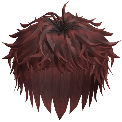 Red Messy Anime Hair Roblox item
