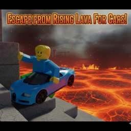 Escape from Rising lava For Cars! (Zombie🧟)