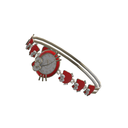 Cute Red Hello Kitty Watch Bracelet (Right) thumbnail