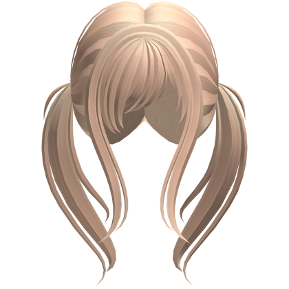 Long Wavy Pigtails with Bangs Blonde Roblox item