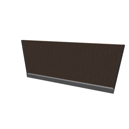 Wooden Fence w/ Metal Posts