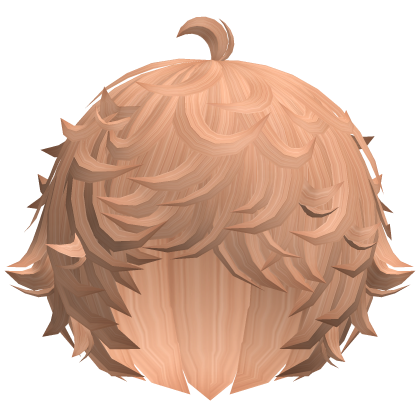 cute hazel kawaii messy lamb curly wavy hair