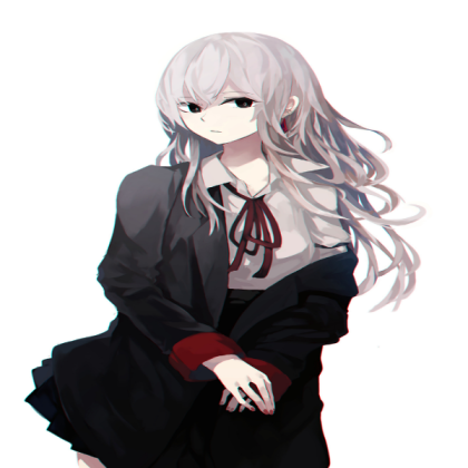 White Haired Anime Girl Roblox decal