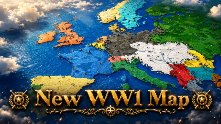 New WW1 Eurasia Map