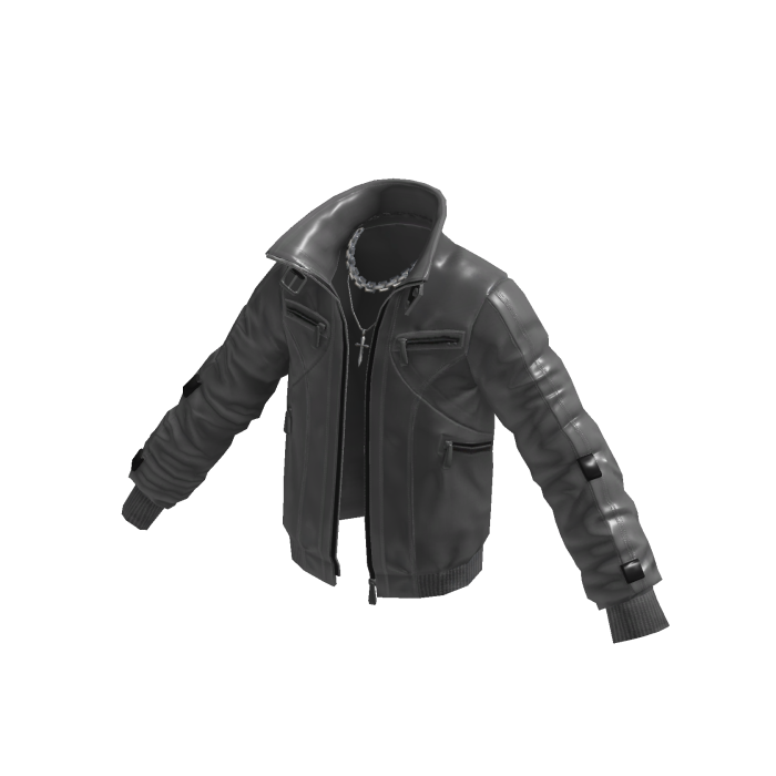 Utility Bomber Jacket w/ Sleeve Pocket (Black)