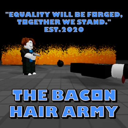 Bacon Hair Army l Bacon Rights! Roblox group icon