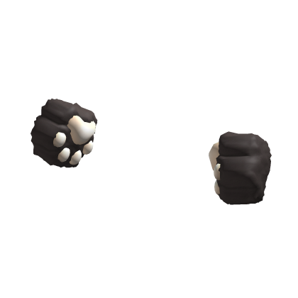 🐻🐾 cute dark brown kawaii nerdy bear paw gloves