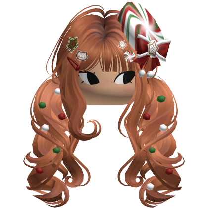 ♡ Christmas Peppermint Pigtails (Ginger)