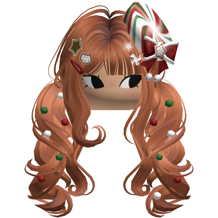 ♡ Christmas Peppermint Pigtails (Ginger)