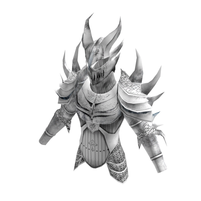 Medieval Dragon Knight Spiky Armor Top White