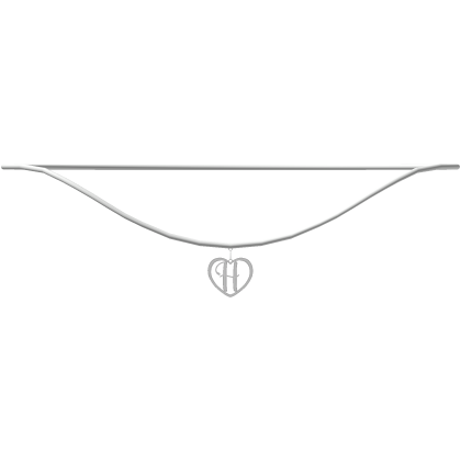 ♡ h heart initial necklace 1.0